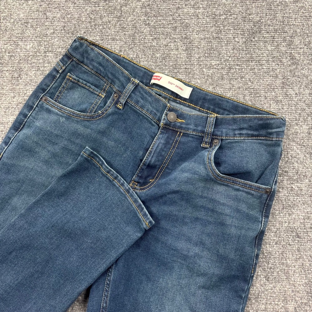 Levi's‎ 510 Skinny Jeans 18 Reg W29 L31 Blue Dark Wash Stretch Denim Womens